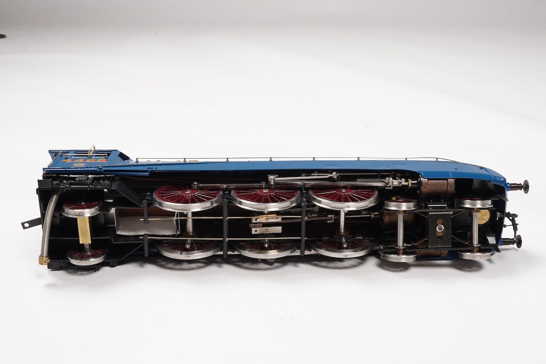 A Gauge One Aster Hobbies live steam LNER Class A4, 4-6-2 tender locomotive, Mallard 4468, the factory ‘Built Up’ version, spirit fired working three cylinder motion, with assembly instructions, operating instructions, a